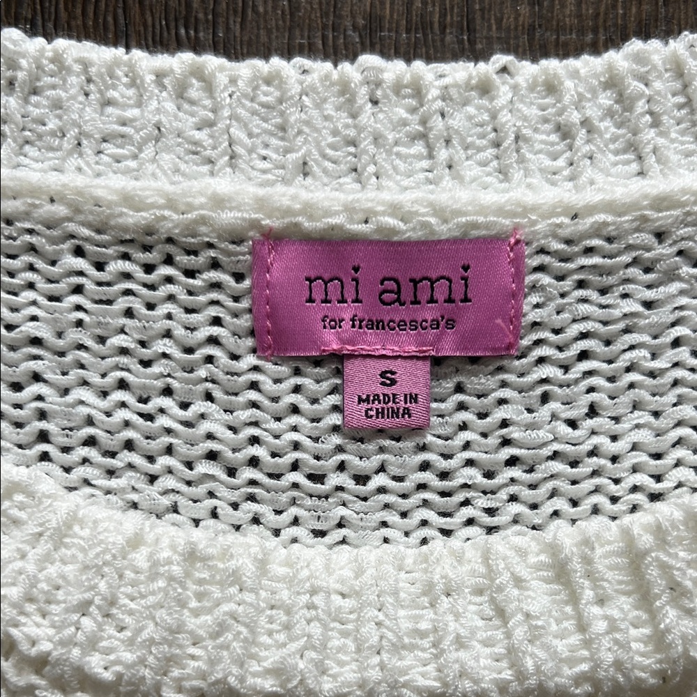 White Sweater with American Flag Design - Picture 2 of 6